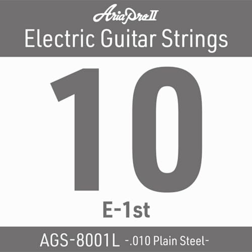 Amazon.co.jp: アリア Aria AGS-8001L (.010) エレキギター用 バラ弦 1